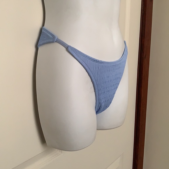 Xhiliration Powder Blue Textured Bikini Set - Picture 5 of 16